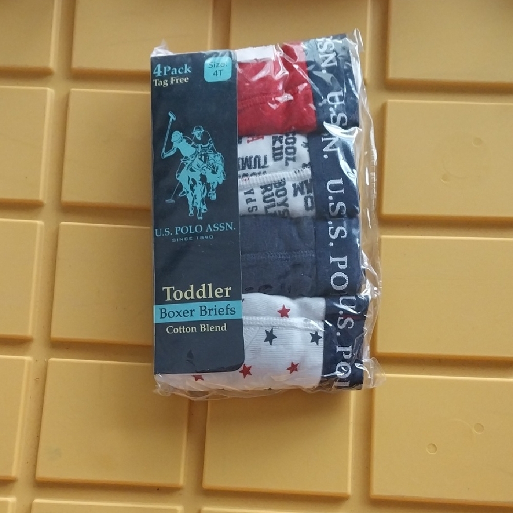 U.S. Polo Assn. Toddler Boxer Briefs - Red, White, Blue